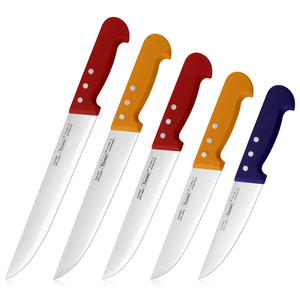 Couteau de boucher en acier inoxydable avec lame en plastique coloré extra-affûtée personnalisable pour les restaurants, découpe et <span class=keywords><strong>boucherie</strong></span>, lame de 6 à 9,9 pouces - Product Image 1