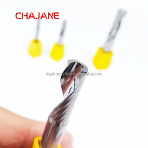 DLC rivestimento singolo flauto 50mm punte <span class=keywords><strong>Router</strong></span> CNC nuovo quadrato per quadrato/OEM alluminio acrilico legno/ODM fresa a spirale - Product Image 5