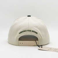 Gorra de Béisbol de 5 Paneles de Alta Calidad, Bordada por Delante y por Detrás, de Tela de Algodón, Ajustable, Informal, para Uso Diario, de Dos Tonos