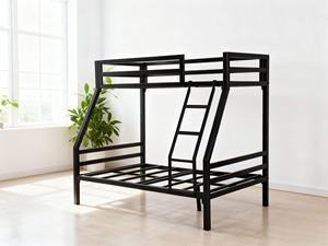Lit en métal pas cher, cadre de lit en fer, lit en acier pour dortoir, hôtel, école, appartement - Product Image 2