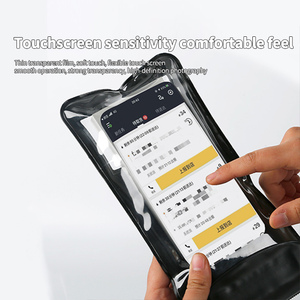 Sports Versatile Large Size IPX8 Touchable <strong>Waterproof</strong> Mobile <strong>Bag</strong> TPU <strong>SmartPhone</strong> Pouch with Headphone Port - Product Image 5