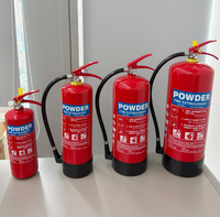 Extincteur à poudre portable pour l'industrie automobile, le bureau, l'hôtel, l'industrie, outils d'extinction d'incendie à poudre, extincteur à poudre ABC pour pompiers