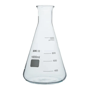 Matraz Cónico de Erlenmeyer de Vidrio de Cuarzo Transparente de 50-1000 ml, 99.95% de SiO2 Puro, para Uso Industrial y de Laboratorio - Product Image 3