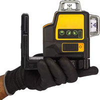 Niveau laser industriel électrique auto-nivelant 12 lignes 3*360 degrés à faisceau vert, batterie Li-Ion 12V MAX