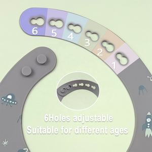 Bavoirs Souples Imperméables en Silicone pour Bébé, Sans BPA, Imprimés <span class=keywords><strong>Met</strong></span> Gala pour Enfants - Product Image 6