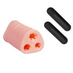 Désensibilisation retardée à trois canaux pour hommes balle Vibration avion tasse formateur peau douce simule le masturbateur à anneau de sperme - Product Image 3