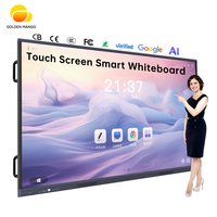 Pizarra Interactiva Inteligente con Pantalla Táctil 4K de 55, 65, 75, 86, 98 y 110 Pulgadas, Estándar Europeo, OEM, Panel Plano Interactivo, Venta al Por Mayor