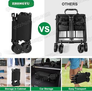 Chariot <span class=keywords><strong>de</strong></span> <span class=keywords><strong>jardin</strong></span> Callapisble à roues universelles silencieuses avec <span class=keywords><strong>banc</strong></span> pour le transport des fournitures <span class=keywords><strong>de</strong></span> <span class=keywords><strong>jardin</strong></span> <span class=keywords><strong>de</strong></span> camp d'épicerie - Product Image 5