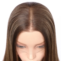 Vente directe usine : Cheveux humains vierges chinois pour perruques Lace Front, base transparente, longueur variée, bonnets petits et grands, densité 150%