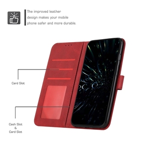 Hot bán lật TPU <span class=keywords><strong>PU</strong></span> Leather Wallet bảo vệ điện thoại trường hợp đối với Infinix Lưu ý 50 Pro cộng với 5g Lưu ý 50S 50x Cover quay lại trường hợp - Product Image 4