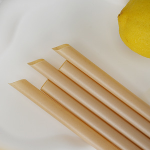 Wholesale PLA Biodegradable <b>Straws</b> <b>Disposable</b> Food Grade Individually Packaged Milk Tea Beverage Sugarcane Residue <b>Straws</b> - Product Image 5