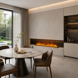 <span class=keywords><strong>Cheminée</strong></span> à vapeur d'eau atomisée sans chaleur, flamme simulée sans rayonnement, pour la famille, la chambre d'enfant, l'appartement, la décoration de la maison - Product Image 5