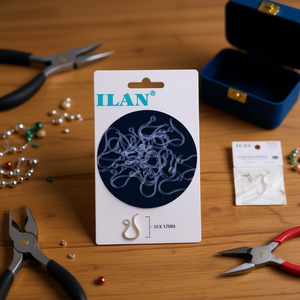 Ganci per orecchini Ilan 10x17 mm 30 pezzi per la creazione di gioielli - Product Image 3