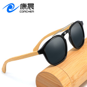 แว่นกันแดดไม้ไผ่แบบยูนิเซ็กซ์ กรอบสีดำ เลนส์ TAC ป้องกันรังสียูวี 400 สำหรับกันแดด เดินทาง ขับรถ แฟชั่นทันสมัย - Product Image 4