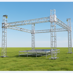 Système de structures de scène en treillis d'aluminium robuste pour éclairage, pièces de rechange et <span class=keywords><strong>accessoires</strong></span> 530MM X530MM 0.5M-4.0M G54 - Product Image 1