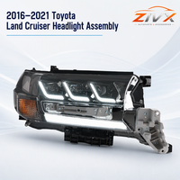 Ensemble de phares pour Toyota Land Cruiser 2016-2021 LC200, LED modifiés, feux de jour DRL, clignotants séquentiels, vente en gros OEM