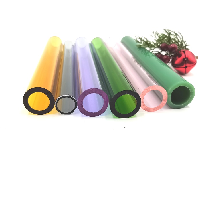 Custom colorful clear neutral borosilicate medical glass cylinder tube