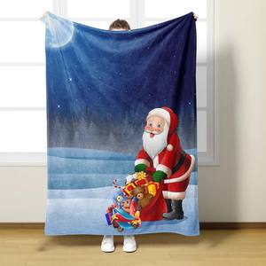 <span class=keywords><strong>Plaid</strong></span> di natale coperta morbida divano e copriletto per donne uomini ragazze ragazzi con pupazzo di neve albero di Design per soggiorno - Product Image 3