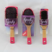 Vente chaude eco brosse à cheveux en bois brosse à cheveux rembourrée
