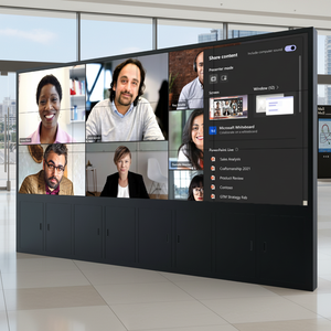 Écran LCD de raccordement 3x3 49/55 pouces 4K HD à cadre fin pour mur vidéo intérieur, idéal pour centres commerciaux et ascenseurs - Product Image 1