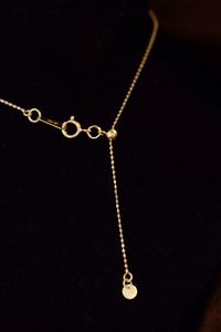 Collar de Cadena con Colgante de Corazón de la Serie Love de la Marca Xinfly, Joyería de Lujo, Oro Sólido de 18K, para Mujer - Product Image 3