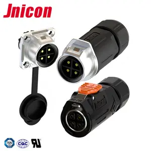 4 pin electrical connector IP67 waterproof plug and sockets connector for led lighting