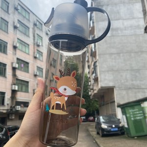 Wholesale Custom LOGO 600ML Climbing Cold Drinking Cup Plastic <b>Mist</b> <b>Spray</b> <b>Bottles</b> Outdoor Sports Plastic <b>Spray</b> Water <b>Bottle</b> - Product Image 4