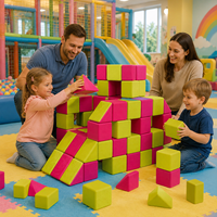 ROPECUBE Juego de Bloques Magnéticos de Tela Montessori, Juguetes Educativos de Aprendizaje, Juguetes para Parques Infantiles y de Diversión - Excavadora