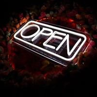 Enseigne néon ouverte 24h/24, enseigne lumineuse néon pour bar, boutique, bar, enseigne néon LED, décoration murale, enseigne ouverte pour restaurant