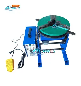 Through Hole Welding Positioner AWP-300 300kg Welding Positioner Turntable Timing Through Hole 220V Welder Positioner With Chuck 400Mm