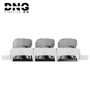 Dng Plafond Down Light Verzonken Led Downlight 5000Kthree Heads Triple Heads Dimbare Led Plafondlamp Downlight Armaturen