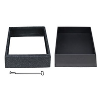 Foyer rectangulaire pour le camping et le jardin, support MGO avec découpe laser, foyer en métal, vente en gros