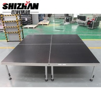 Plateforme de Scène Portable en Aluminium Modulaire avec Service de Remplacement Gratuit d'Accessoires et Escaliers pour Événements de Grande Envergure