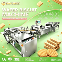 Ligne de production de machines à gaufrettes et biscuits fourrés au chocolat