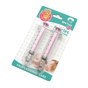 2 pièces Nettoyeur nasal pour bébé Rhinite Laveur nasal Tube à aiguille Aspirateur nasal pour bébé <span class=keywords><strong>Seringue</strong></span> Nettoyage nasal pour bébé <span class=keywords><strong>Lavage</strong></span> nasal pour enfants - Product Image 1