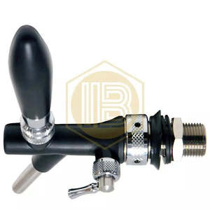 Rubinetto classico con compensatore in ABS nero per birra - Product Image 6
