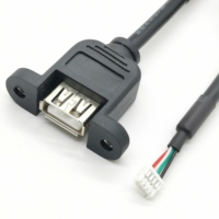 Câble Pigtail RJ45 Femelle vers Molex 1,25 mm 8 Broches Cat5 Cat5e Cat6 RJ45 Femelle Ethernet RJ45 LAN