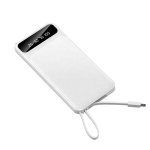 Powerbank cargador de teléfono portátil de <span class=keywords><strong>la</strong></span> batería del Panel de 10000Mah Lumen 10000 MiniPower Pawer banco con cable - Product Image 6