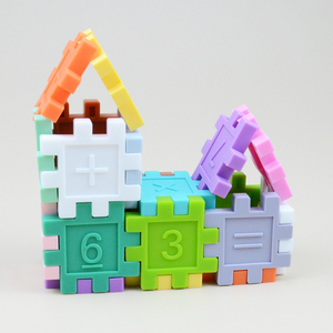 Wholesale Educational Children DIY Family Game Develop Building Blocks <strong>Silicone</strong> Colorful Stacking Toy - Product Image 3