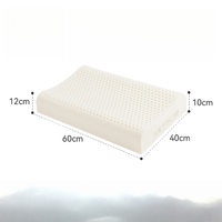 Oreiller en latex naturel thaïlandais importé, oreiller ergonomique de soutien du cou, orthopédique pour adultes, hôtel, maison