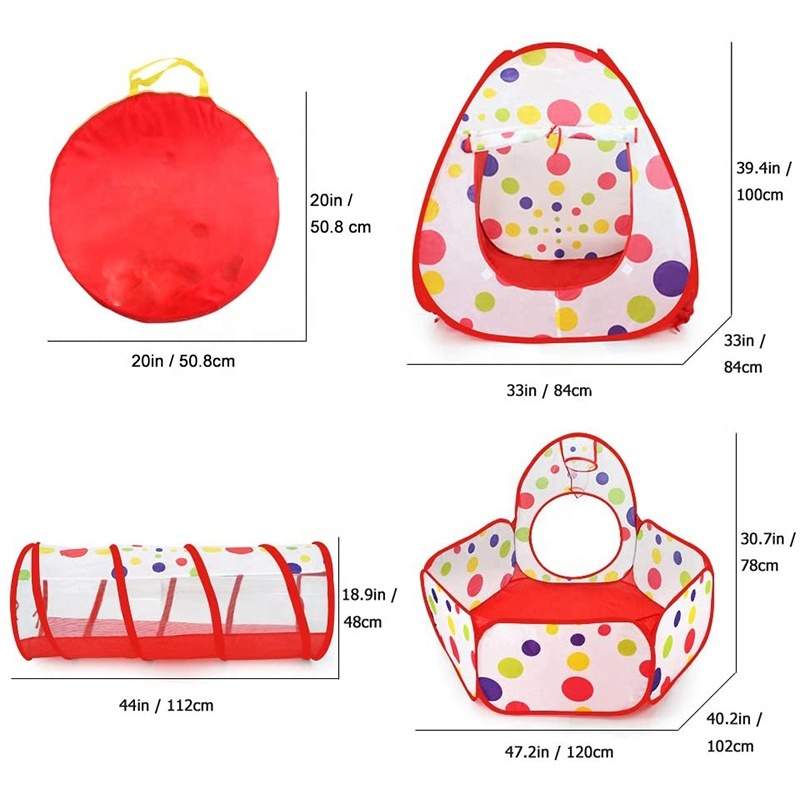 Foldable Tunnel Tent House For Kids