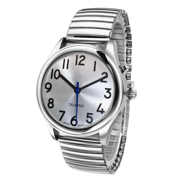 20 Languages Available Speaks the Time and Date With clear and Loud Voice Talking Watch for the Elderly and Visually Impaired