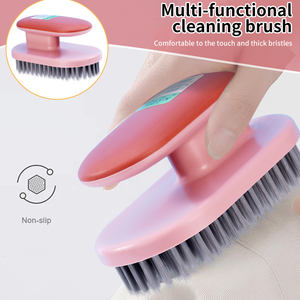 स्क्रब ब्रश घरेलू कपड़े के जूते की सफाई गैर-पर्ची डिजाइन के साथ ब्रश गुणवत्ता टिकाऊ सफाई ब्रश - Product Image 3