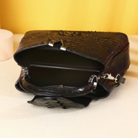 Sacs pour femmes, sac de luxe à motif crocodile, sac tendance et polyvalent à porter à l'épaule ou en bandoulière, sac à main pour femmes