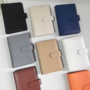 Lager hochwertig niedriges MOQ langlebig A5 A6 Ring-Binder Schule Leder <span class=keywords><strong>Journal</strong></span>-Bedeckung <span class=keywords><strong>Beige</strong></span> Planer Notizbuch-Bedeckungen - Product Image 5