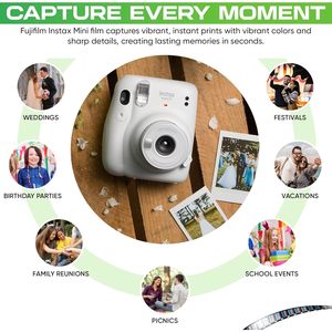 Film Fujifilm <span class=keywords><strong>Instax</strong></span> <span class=keywords><strong>Mini</strong></span>, 40 expositions, <span class=keywords><strong>pack</strong></span> de films instantanés pour <span class=keywords><strong>Mini</strong></span> Evo 40, 12, 11, <span class=keywords><strong>9</strong></span> - Product Image 3