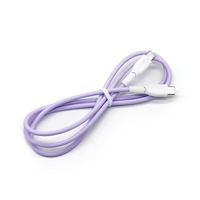 Câbles USB personnalisés avec logo, couleur macaron, câbles de charge 3A, câbles de données, câbles filaires pour accessoires de téléphone portable