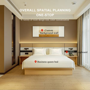 מיטות יחיד יוקרה מודרניות להתאמה אישית מיטות יחיד 5 כוכבים מלון סטים חדרי שינה התקנה קלה עשה חומר עץ באיכות גבוהה - Product Image 1