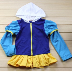 Manteau d'hiver en laine avec capuche pour fille, Costume de princesse Elsa, veste à capuche, Anna épaissie, manteau d'extérieur, blanc neige - Product Image 2