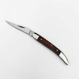 Coltello Tascabile Mini Pieghevole con Manico in Legno - Product Image 1